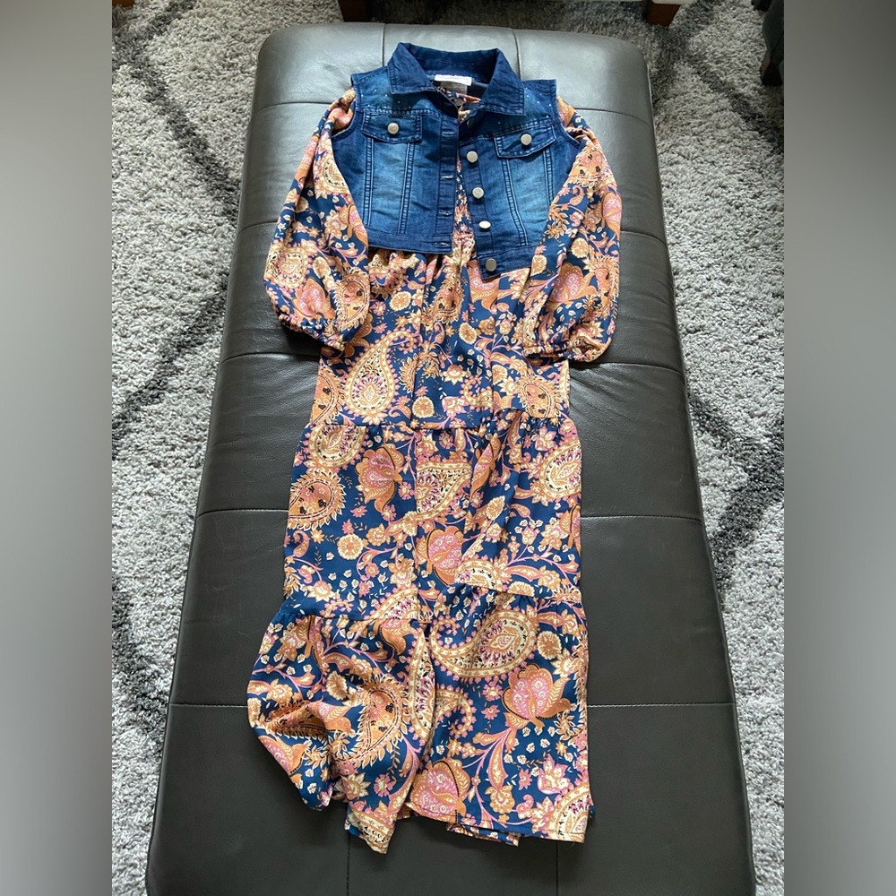 Rare Editions dress for girls size 7 with Vest